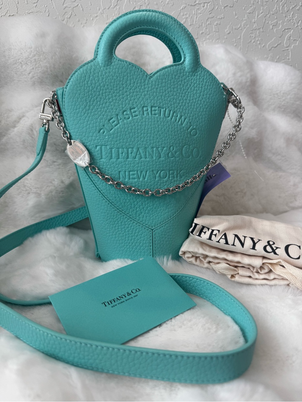 Tiffany & Co. Heart Crossbody Bag in Tiffany Blue